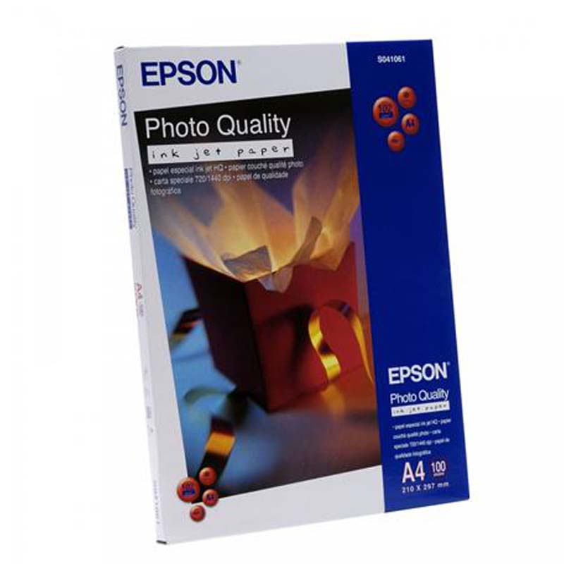 Product image for Epson S041061 Photo Quality Inkjet Paper A4 (100 Sheets) - Small