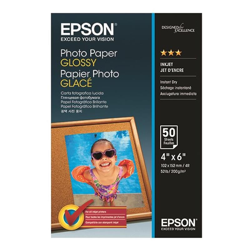 Product image for Epson Photo Paper Glossy 10x15cm 200 Gsm (50 sheets) - Small