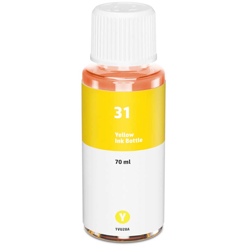 Product image for 999inks Compatible Yellow HP 31 Inkjet Printer Bottle - Small