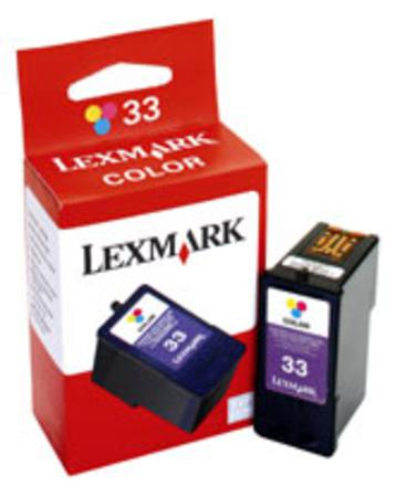 Product image for Lexmark No.33 Colour Original Ink Cartridge - Small