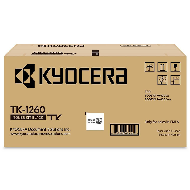 Product image for Kyocera TK-1260 Original Black Toner Cartridge - Small