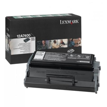 Product image for Lexmark 12A7400 Black Original Standard Capacity Toner Cartridge - Small