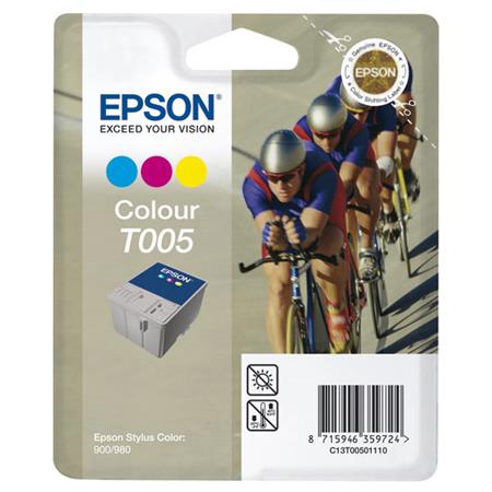 Product image for Epson T005 Colour Original Ink Cartridge (Cyclist) (T005011) - Small