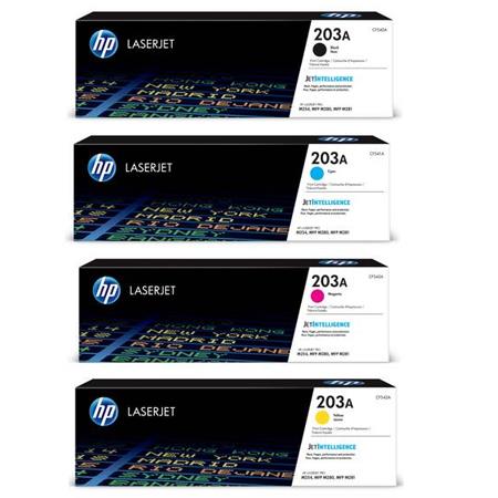 Product image for HP 203A CF540 Full Set Original Laser Toner Cartridges - Small