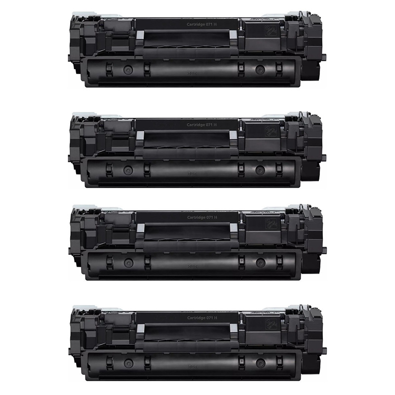 Product image for 999inks Compatible Quad Pack Canon 071H Black High Capacity Laser Toner Cartridges - Small