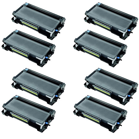 Product image for 999inks Compatible Eight Pack Brother TN3280 Black High Capacity Laser Toner Cartridges - Small
