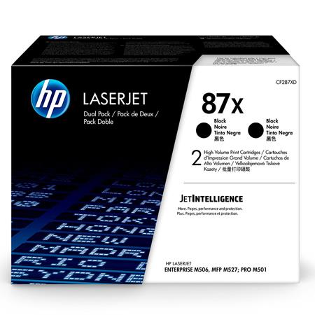 Product image for HP 87X Black Original High Capacity Toner Cartridge - Twin (CF287XD) - Small