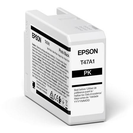 Product image for Epson T47A1 (T47A100) Black Original UltraChrome Ink Cartridge (50ml) - Small