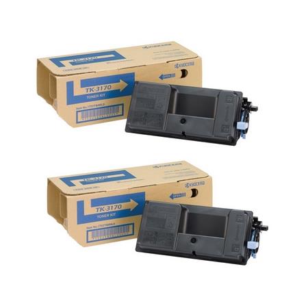 Product image for Kyocera TK-3170 Black Original High Capacity Laser Toner Cartridge Twin Pack - Small