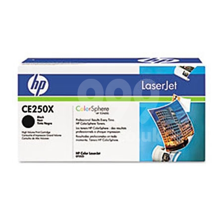 Product image for HP CE250X Black Original Toner Cartridge with ColorSphere Toner - Small