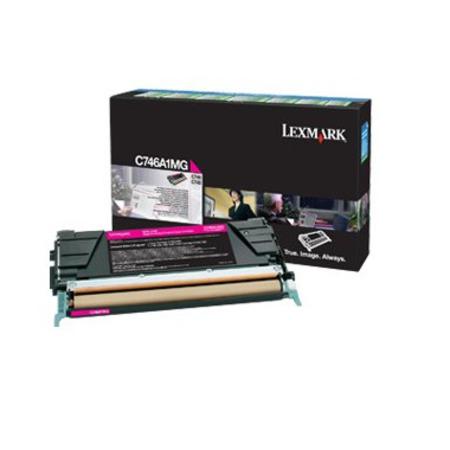 Product image for Lexmark C746A1MG Magenta Original Standard Capacity Return Program Toner Cartridge - Small