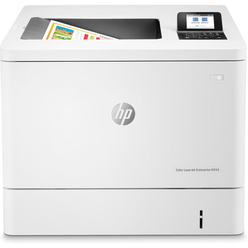 Product image for HP Color LaserJet Enterprise M554dn A4 Colour Laser Printer - Small