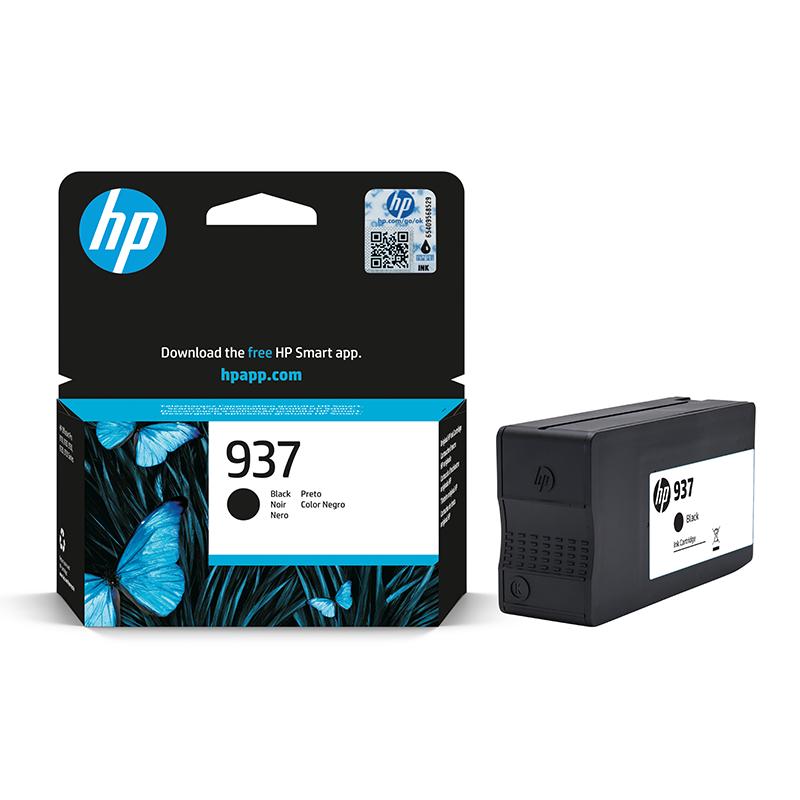 Product image for HP 937 (4S6W5NE) Black Original Standard Capacity Ink Cartridge - Small