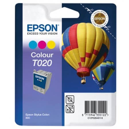 Product image for Epson T020 Colour Original Ink Cartridge (Hot Ait Baloon) (T020401) - Small