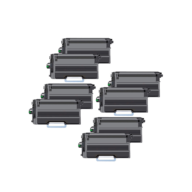 Product image for 999inks Compatible Eight Pack Brother TN3610 Black Extra High Capacity Laser Toner Cartridges - Small