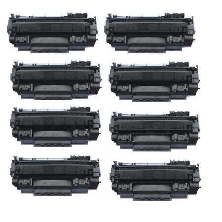 Product image for 999inks Compatible Eight Pack Canon 719 Black Standard Capacity Laser Toner Cartridges - Small