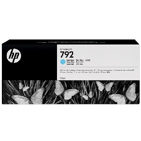 Product image for HP 792 Light Cyan Latex Designjet Ink Cartridge (CN709A) - Small