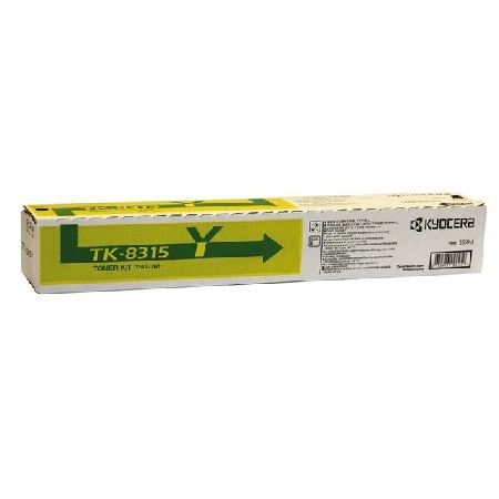 Product image for Kyocera TK-8315 Yellow Original Toner Cartridge - Small