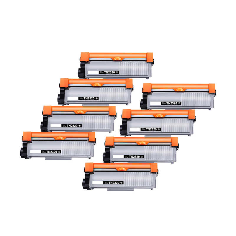 Product image for 999inks Compatible Eight Pack Brother TN2320 Black Laser Toner Cartridges - Small