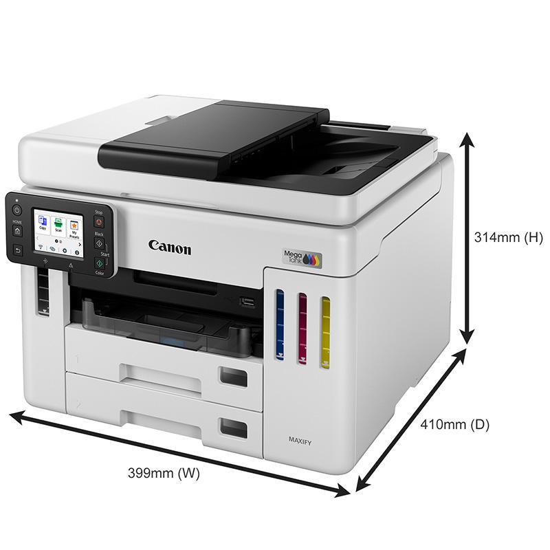 Product image for Canon MAXIFY GX7150 MegaTank A4 Colour Multifunction Inkjet Printer - Gallery01