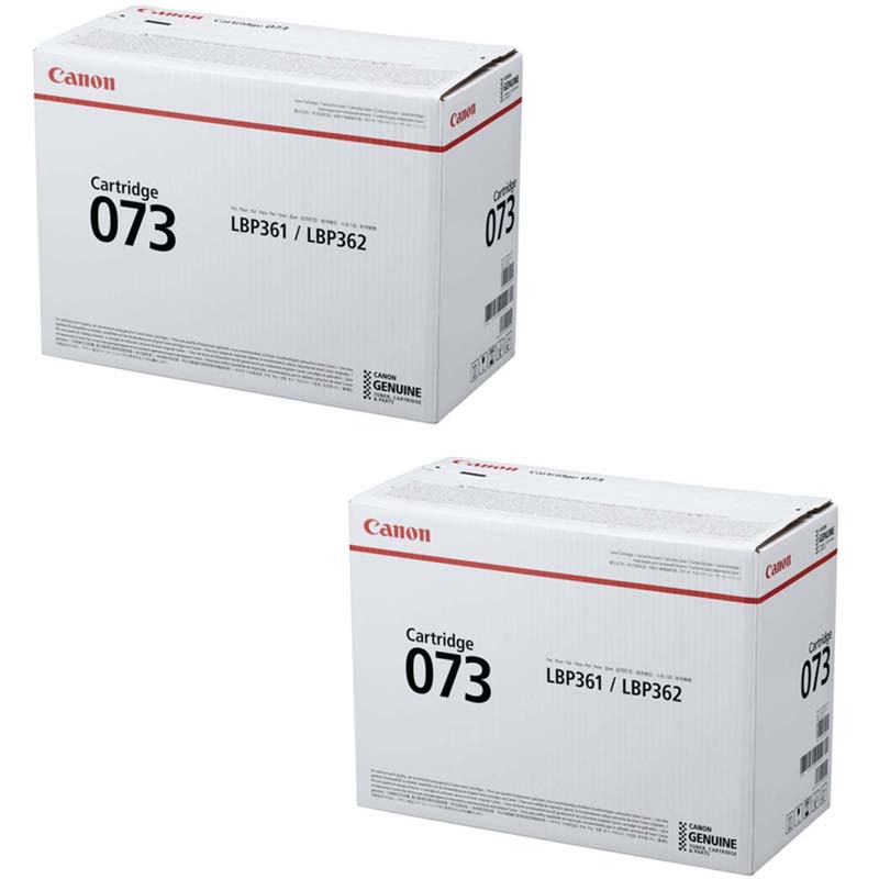 Product image for Canon 073 Black Standard Capacity Original Laser Toner Cartridge Twin Pack - Gallery01