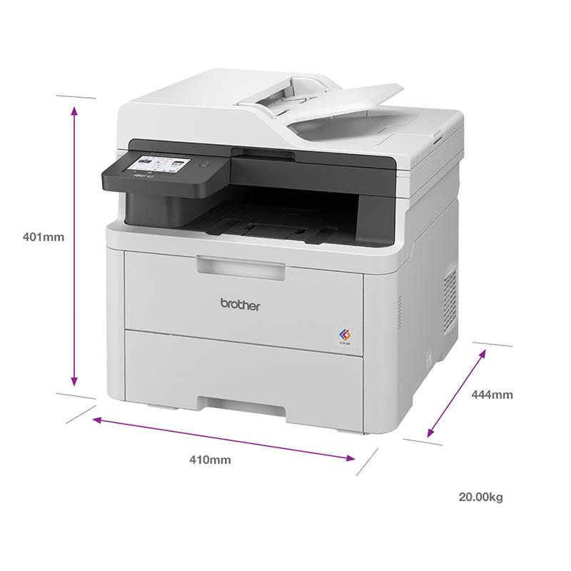 Product image for Brother MFC-L3740CDW A4 Colour Multifunction LED Laser Printer - Gallery01