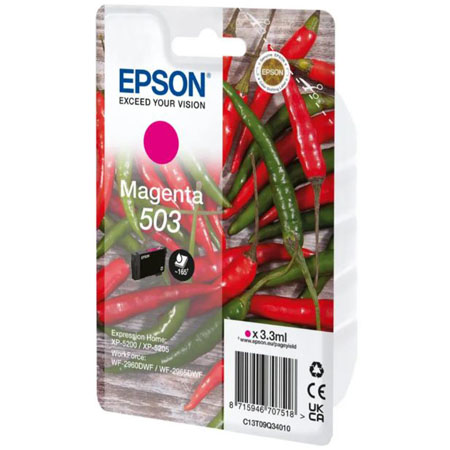 Product image for Epson 503 (T09Q34010) Magenta Original Standard Capacity Ink Cartridge (Chillies) - Gallery01