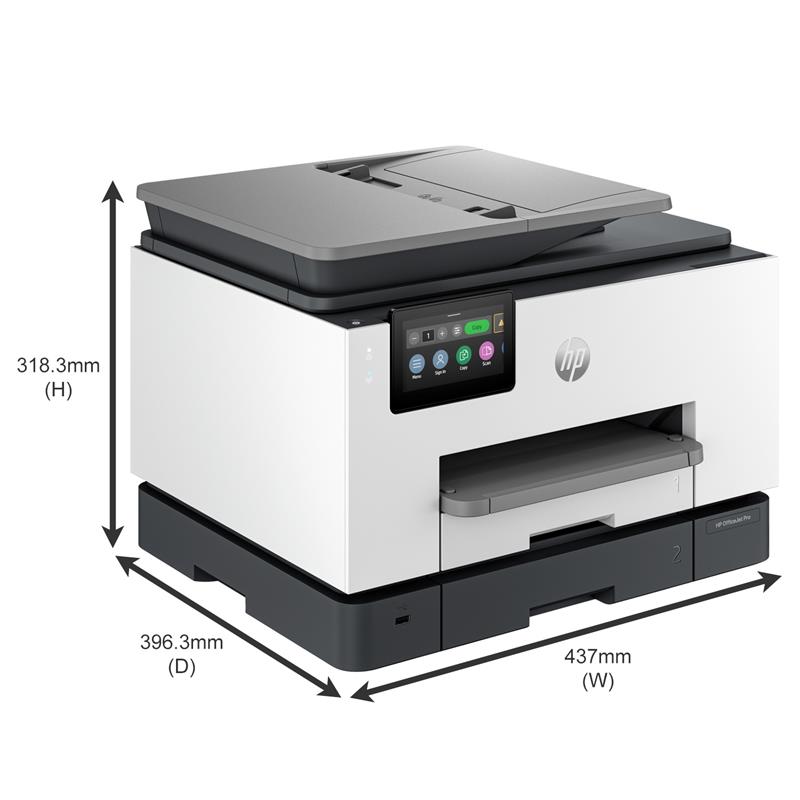 Product image for HP OfficeJet Pro 9130b A4 Colour Multifunction Inkjet Printer - Gallery01