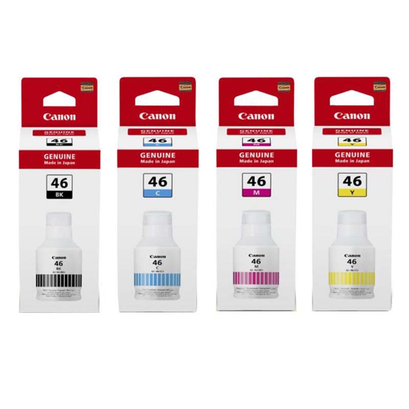 Product image for Canon GI-46BK/Y Full Set Original Inkjet Printer Cartridges - Gallery01
