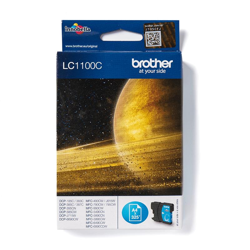 Product image for Brother LC1100C Cyan Original Printer Ink Cartridge (LC-1100C) - Gallery01
