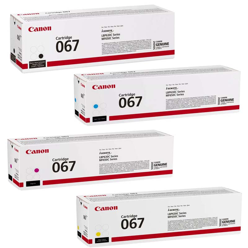 Product image for Canon 067 Full Set Original Standard Capacity Laser Toner Cartridges - Gallery01