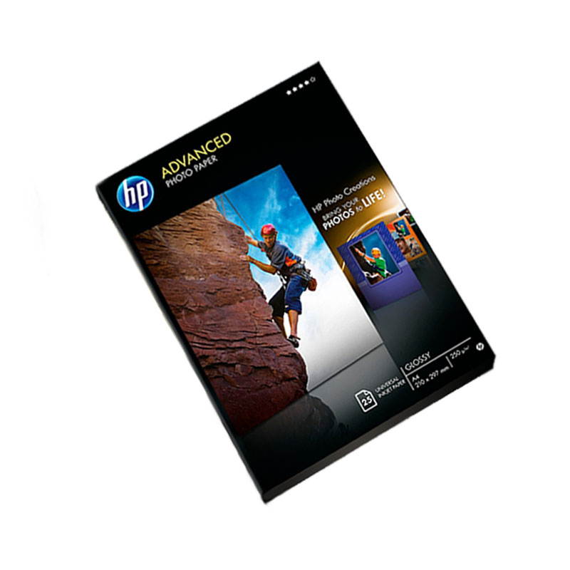 Product image for HP Q5456A Advanced Glossy Photo Paper A4 250gsm (25 sheets) - Gallery01