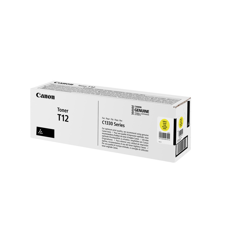 Product image for Canon T12 (5095C006AA) Yellow Original Toner Cartridge - Gallery01