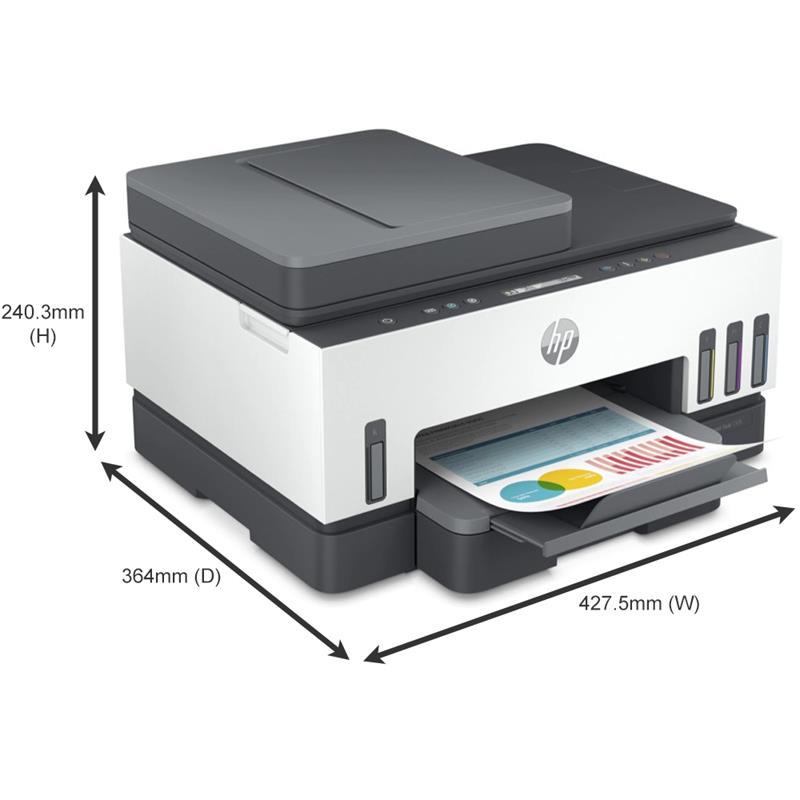 Product image for HP Smart Tank 7305 A4 Colour Multifunction Inkjet Printer - Gallery01