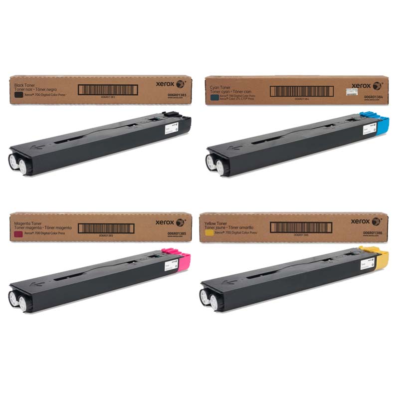 Product image for Xerox 006R01383/86 Full Set Original Laser Toner Cartridges - Gallery01