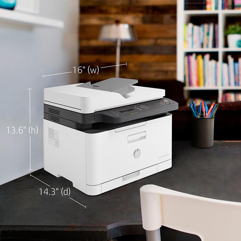 Product image for HP Color Laser MFP 179fnw A4 Colour Multifunction Laser Printer - Gallery01
