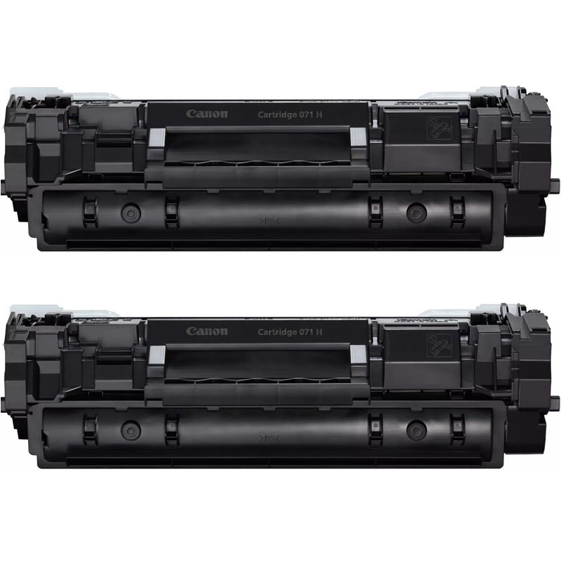 Product image for Canon 071H Black High Capacity Original Laser Toner Cartridge Twin Pack - Gallery01