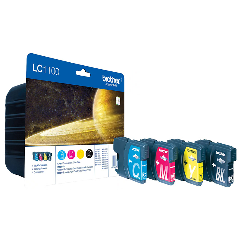 Product image for Brother LC1100 BK/C/M/Y Original Multipack Ink Cartridges - Gallery01