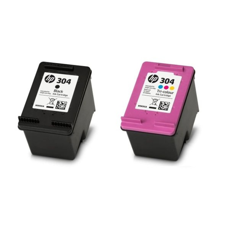 Product image for HP 304 (3JB05AE) Original Black and Colour Ink Cartridge Multipack - Gallery01