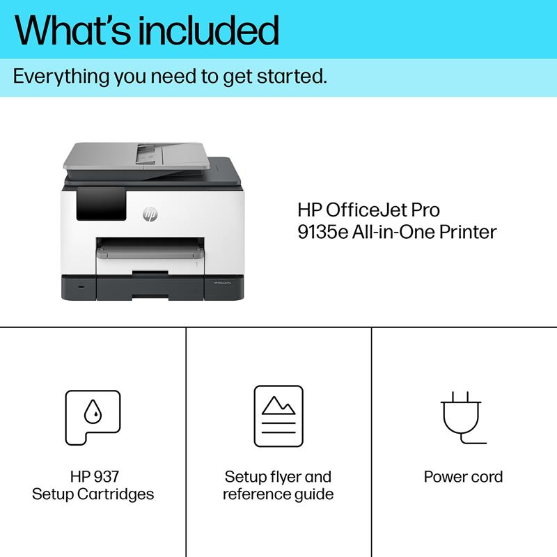 HP OfficeJet Pro 9135e A4 Colour Multifunction Inkjet Printer