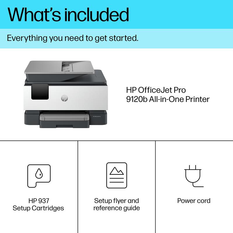 Product image for HP OfficeJet Pro 9120b A4 Colour Multifunction Inkjet Printer - Gallery02