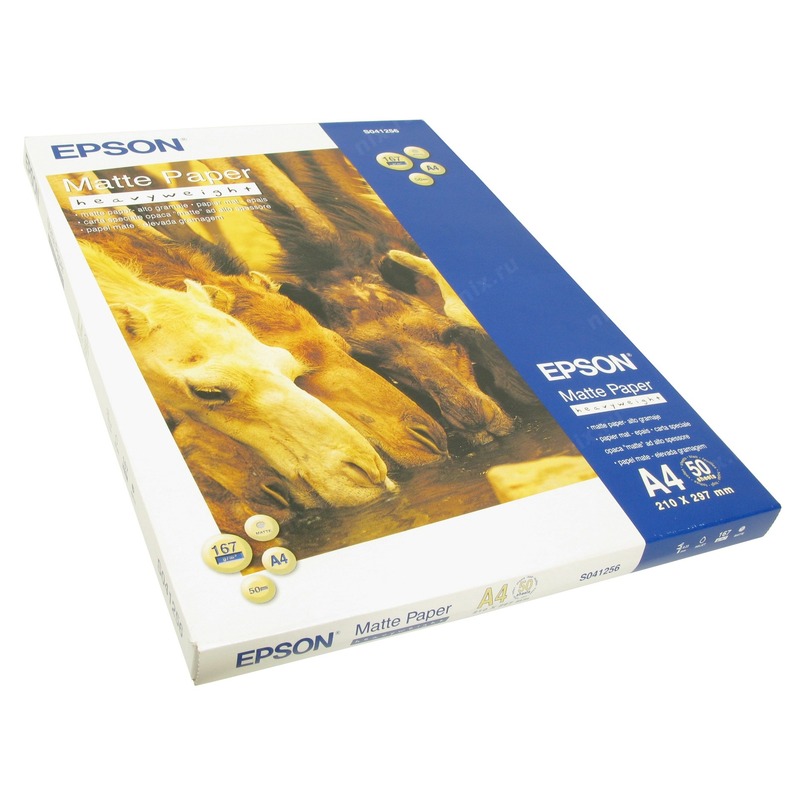Product image for Epson S041256 A4 Matte Heavyweight Paper (50 Sheets) - Gallery02