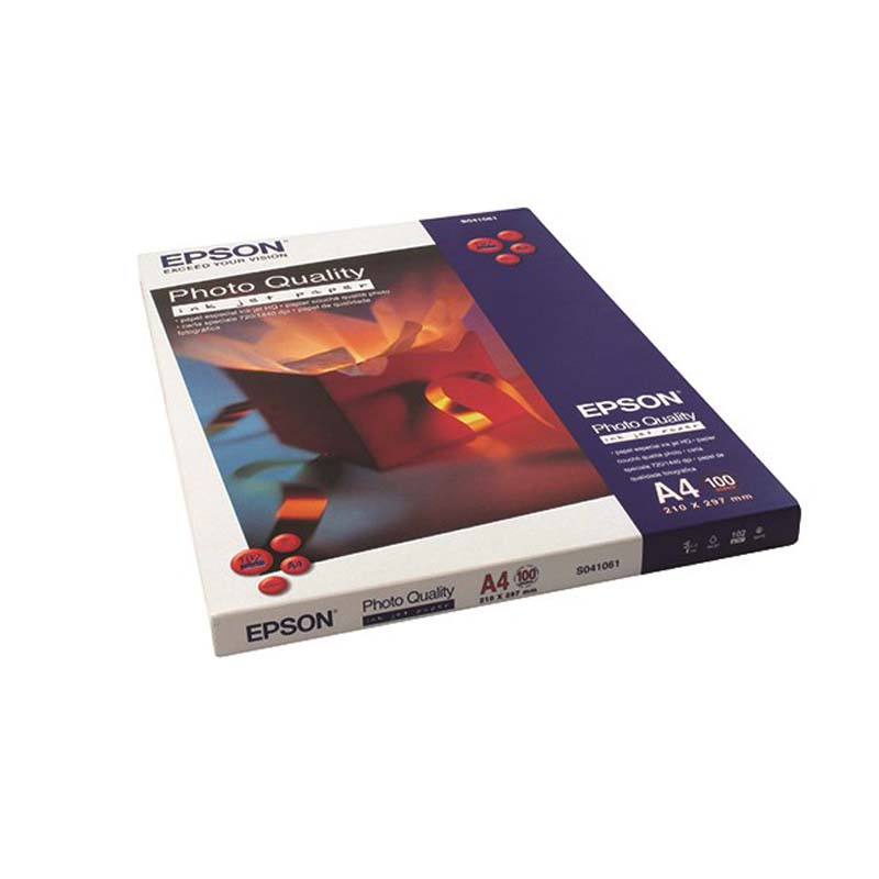 Product image for Epson S041061 Photo Quality Inkjet Paper A4 (100 Sheets) - Gallery02