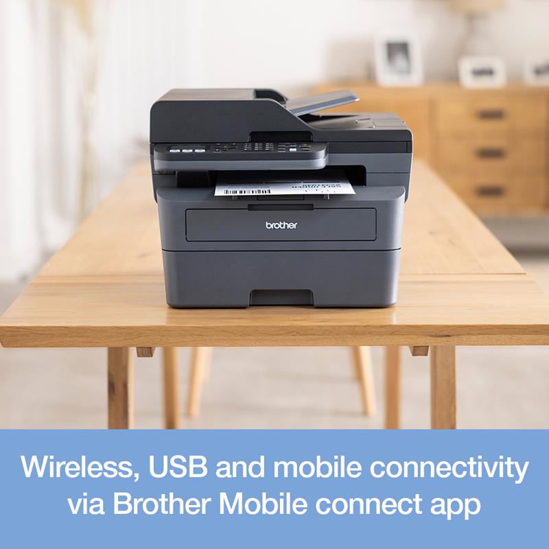 Product image for Brother MFC-L2827DWXL A4 Mono Multifunction Laser Printer - Gallery03