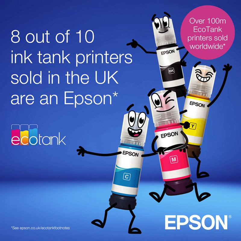 Product image for Epson EcoTank ET-5855 A4 Colour Multifunction Inkjet Printer - Gallery03