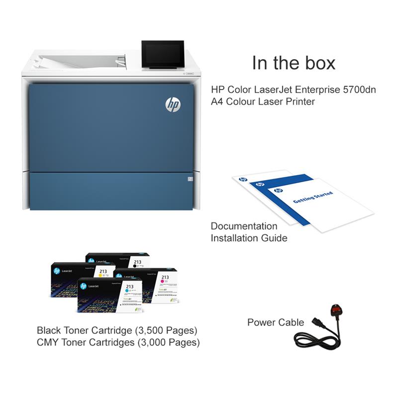 Product image for HP Color LaserJet Enterprise 5700dn A4 Colour Laser Printer - Gallery03
