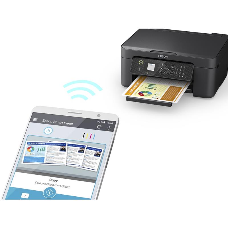 Product image for Epson WorkForce WF-2910DWF A4 Colour Multifunction Inkjet Printer - Gallery03