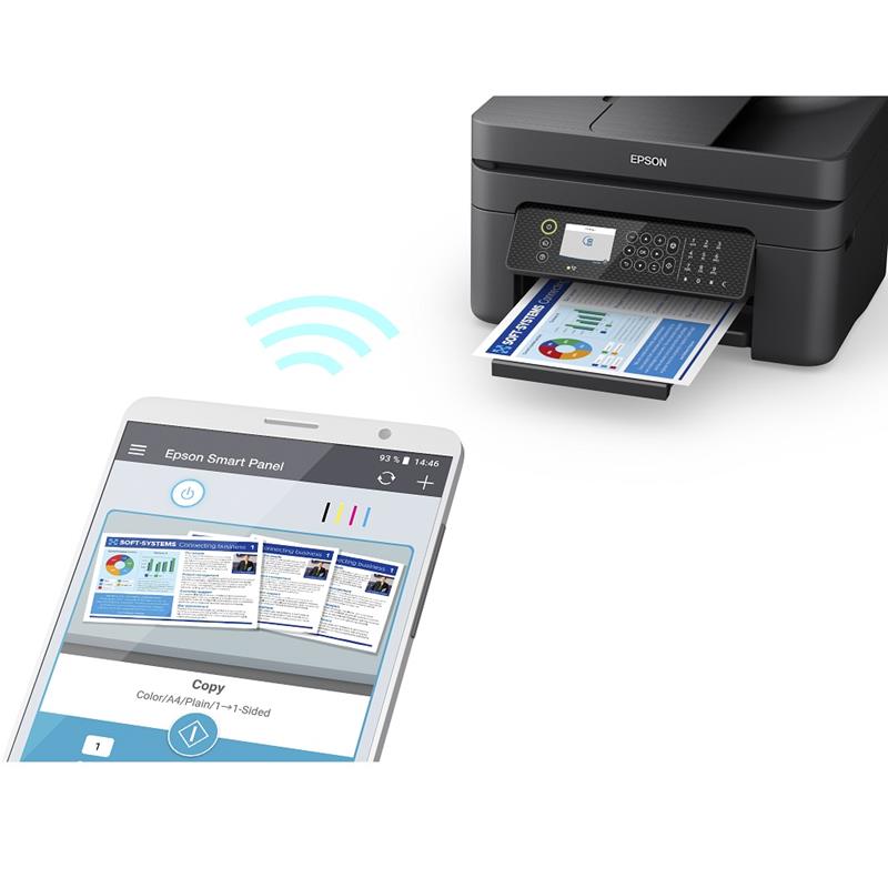 Product image for Epson WorkForce WF-2950DWF A4 Colour Multifunction Inkjet Printer - Gallery03