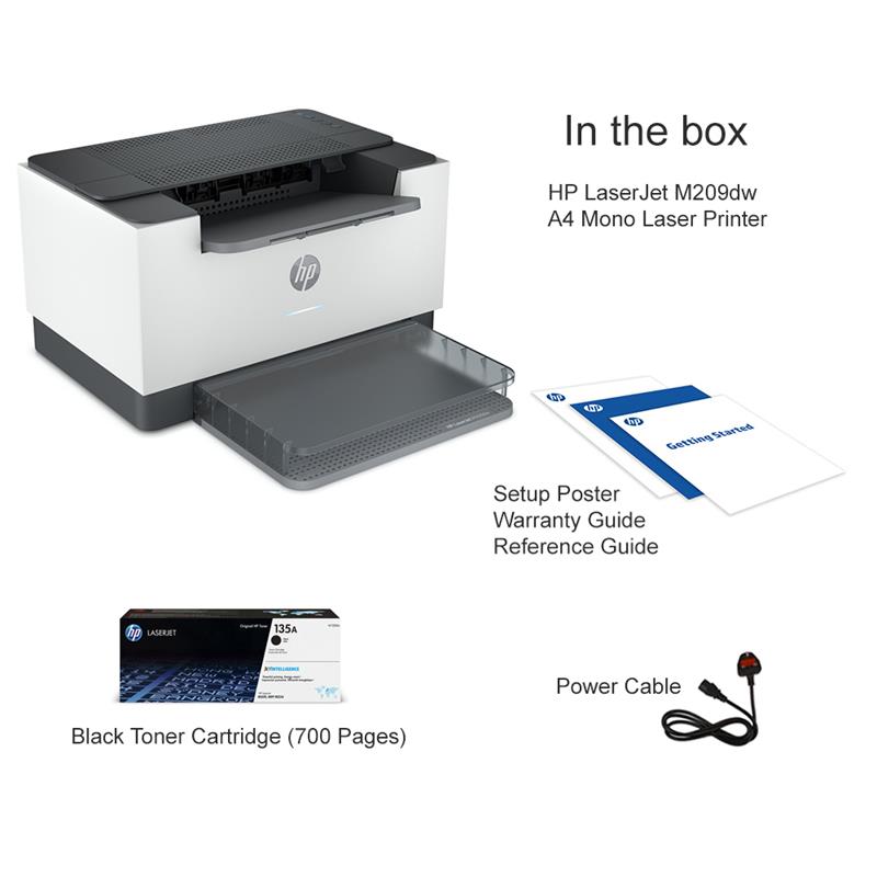 Product image for HP LaserJet M209dw A4 Mono Laser Printer - Gallery03