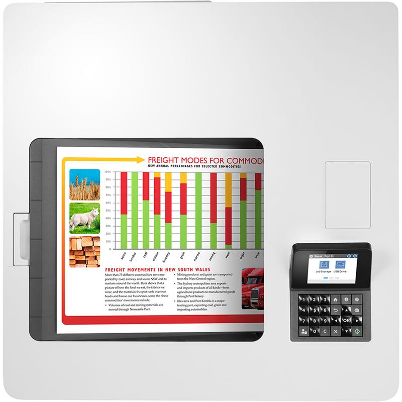 Product image for HP Color LaserJet Enterprise M554dn A4 Colour Laser Printer - Gallery03